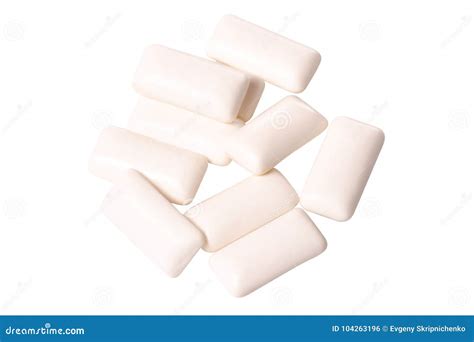 White Chewing Gum In An Open Package Stock Image