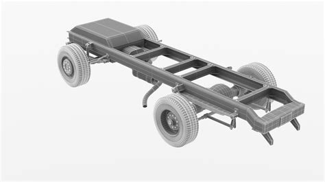 Simple Truck Frame Chassis 3d Model 49 Gltf Ma Max Unknown Fbx