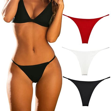 buy kuku pandacotton thongs for women sexy seamless woman g string panties 3 pack set online at