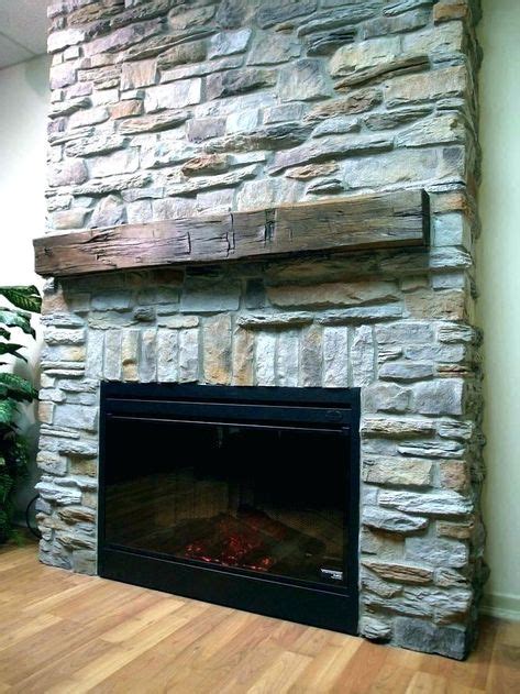 Faux Panels For Fireplace Stone Veneer Surround How Stacked Fireplac