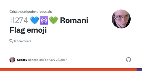 💙‍☸️‍💚 Romani Flag Emoji · Issue 274 · Crissovunicode Proposals · Github