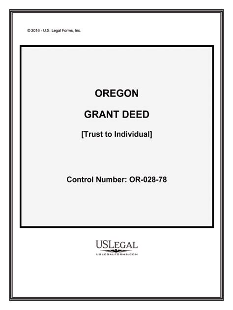 Oregon Real Estate Deed Forms Fill In The Blank Deeds Com Fill Out