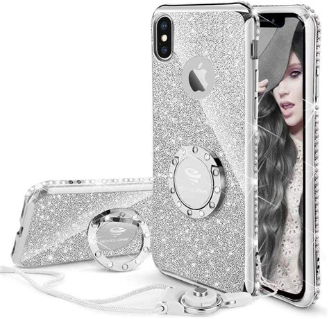 Ocyclone Iphone Xs Max Case Glitter Cute Bling Diamond Rhinestone Tpu