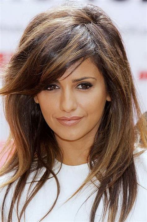 Shaggy Layered Hairstyles With Side Bangs For Long Haircut Straight