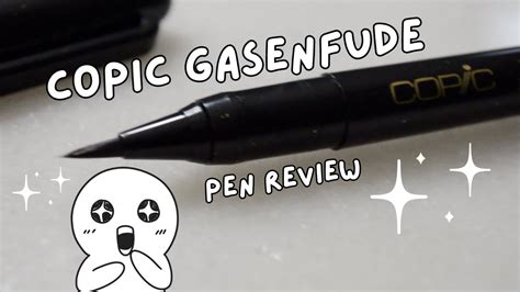 Copic Gasenfude Nylon Brush Pen Review Youtube