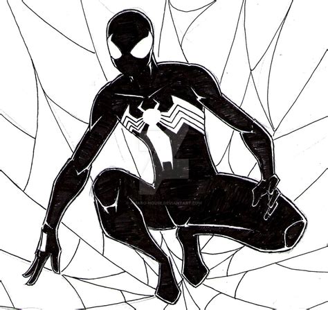 Black Spiderman Drawing At Getdrawings Free Download