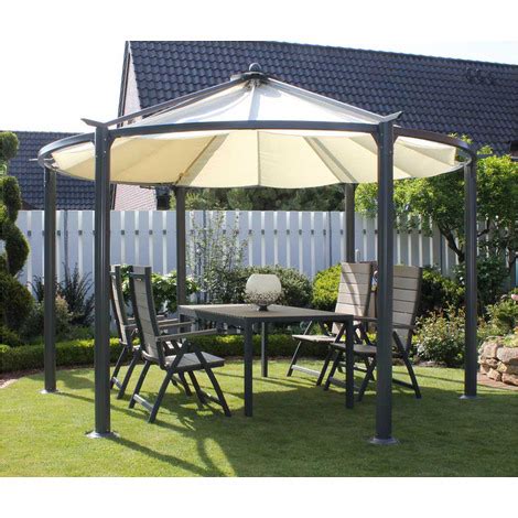 Vidaxl partyzelt 3x9m garten pavillon gartenzelt bierzelt anthrazit/grün. LECO Pavillon Cirkulus, Aluminium / Textil, anthrazit ...