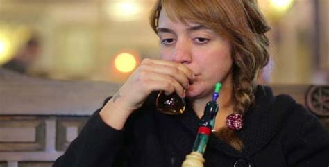 secular turkish woman smoking shisha stock footage videohive