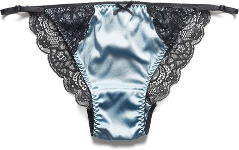 Silriver Womens Silk String Bikini Satin Panties For Women Underwear Shiny Tanga Briefs At