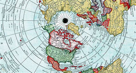 1892 Flat Earth Map Alexander Gleason New Standard Map The World Repro