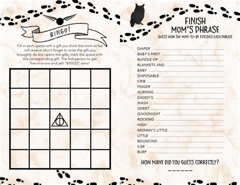 harry potter baby shower ideas free printables our handcrafted life