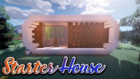 Minecraft The Best Starter House For Beginners Simple House Youtube