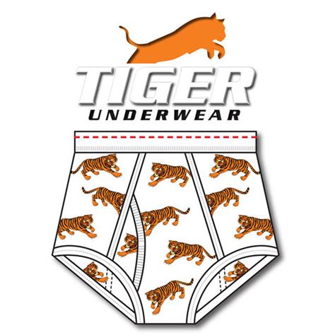Boys Tiger Print Double Seat Brief Tiger Underwear
