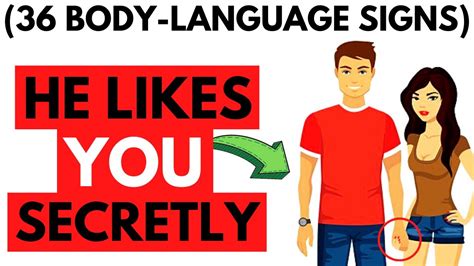 36 Body Language Signs A Guy Likes You But Is Trying Not To Show It Youtube