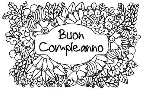 Disegni Di Buon Compleanno Da Colorare Stampa Biglietto Di Auguri