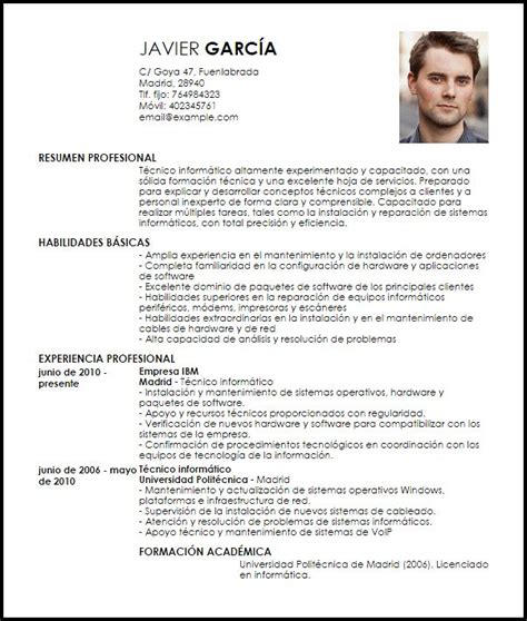 Curriculum Vitae Informatica Modelo De Curriculum Vitae Modelos De