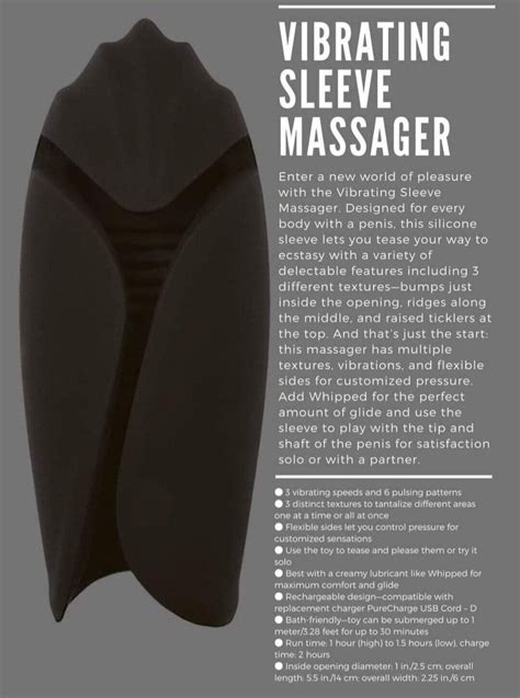 Pure Romance Vibrating Sleeve Massager New And Sealed Ebay