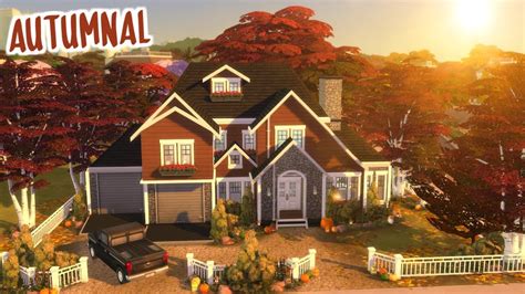 Autumn Inspired Home The Sims 4 Speed Build Youtube