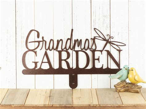 Custom Garden Sign Metal Outdoor Decor Personalized Sign Garden