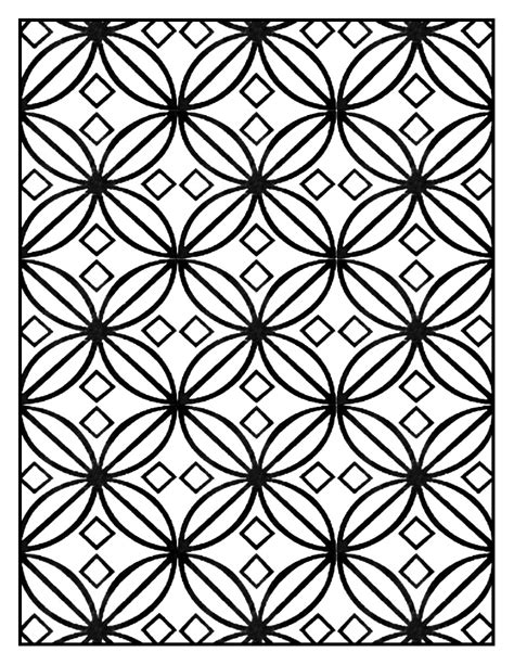 Flowing lines and twisting, curling vines create highly decorative images that spring to life. Geometric patterns art deco 6 - Art Deco Adult Coloring Pages
