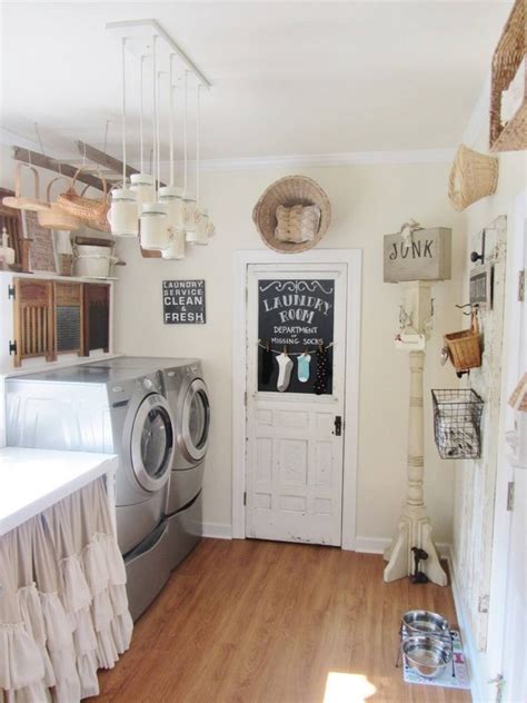 Kas home vintage laundry room canvas wall art | rustic laundry rules prints signs framed laundry rooms can be spacious or small, and each presents different challenges and when laundry rooms are small, it helps to find accessories to make the job easier and to keep you organized. 16 Ways to Give Your Laundry Room a Vintage Makeover - The ...