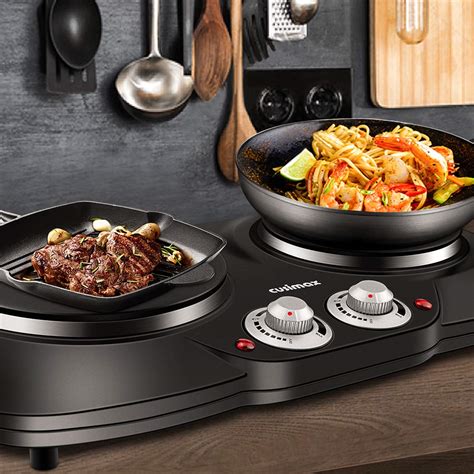 Buy Cusimax Double Hot Plate Portable Electric Hob 2500w Cooktop Table