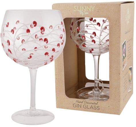 Facebook gives people the power to share and makes the. Sunny By Sue - Red Flower Gin Glass | 37918 | Kitchen ...