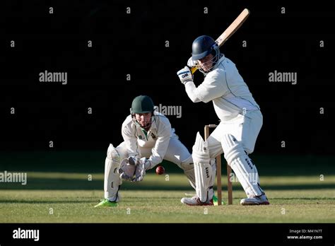 Cricket Batsman Batting Wicket Hi Res Stock Photography And Images Alamy