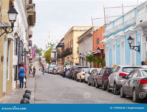 Street View Of Santo Domingo Downtown Editorial Photo Image Of