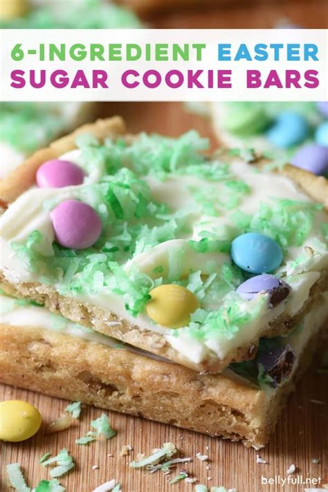 · always hopping around for new easter bunny cookie ideas? Easter Sugar Cookie Bars | Recipe in 2020 (With images ...