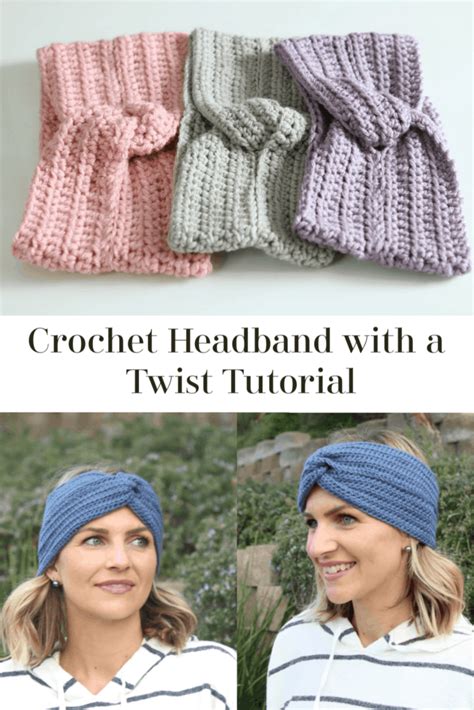 Simple Crochet Headband With A Twist Tutorial Melanie Ham