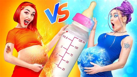 Hot Vs Cold Funny Pregnancy Situations Youtube