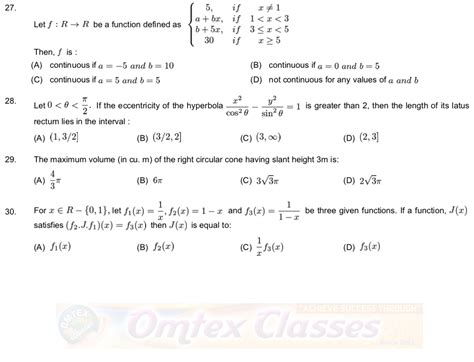 National defence academy and naval academy examination (ii), 2019. OMTEX CLASSES (k): JEE MAIN 2019 ANSWER KEY AND SOLUTIONS ...