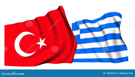 Flags Of Turkey And Greece Stock Image Illustration Of Ottomans
