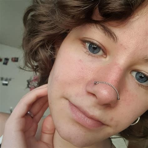 I Made Myself A Nose Chain And I Love It Rbodymods