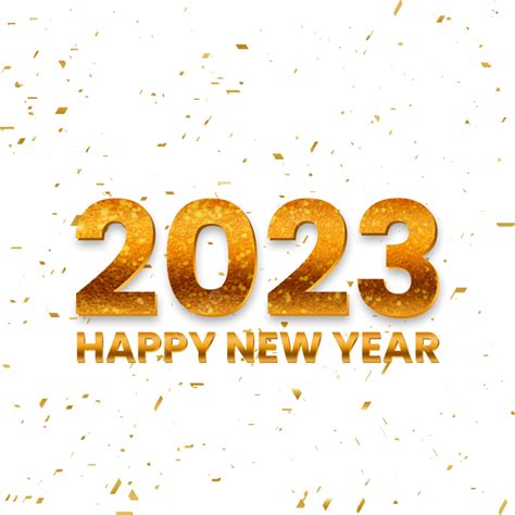 2023 새해 복 많이 받으세요 황금 색종이 2023년 새해 새해 복 많이 받으세요 2023년 Png 일러스트 및 Psd