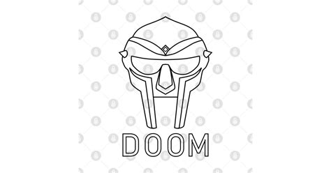 Mf Doom Mask Line Art Black Mf Doom Mask Line Art Black Baseball T