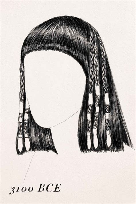 Hair Braiding History Past Braid Techniques Egyptian Hairstyles Braids With Beads Egyptian