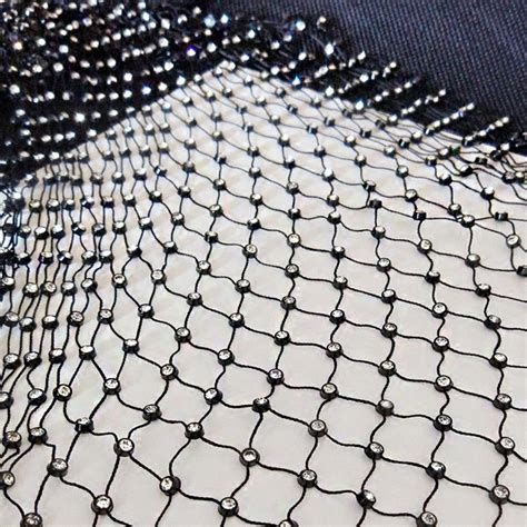 Diamante Fishing Net Mesh Fabric Large Holes Mesh Material Dress Sewing