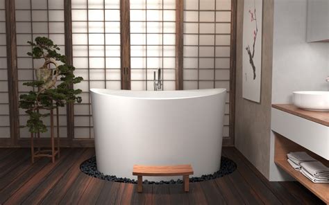 Sentō (銭湯), a type of japanese communal bath house. ᐈ 【Aquatica True Ofuro Duo Freestanding Stone Japanese ...