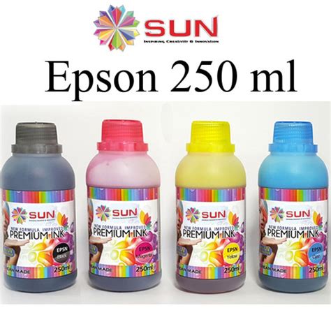 Jual Tinta Epson Sun Premium Ink Nfi 250 Ml Black 1 Set 4 Warna Jakarta Barat Sun