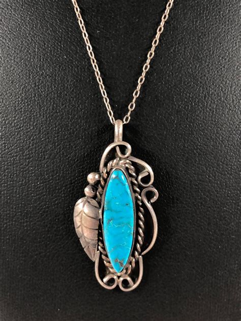 Lot Native American Sterling Turquoise Necklace