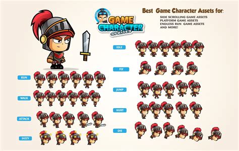 Knight 2d Game Character Sprites Game Character Sprite Game Card Design