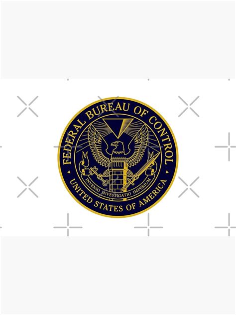 Federal Bureau Of Control Control Game Logo Clean Logo Bath Mat
