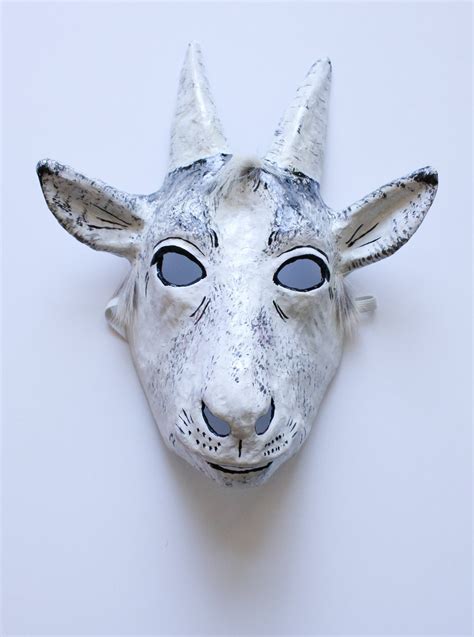 Paper Mache Goat Mask