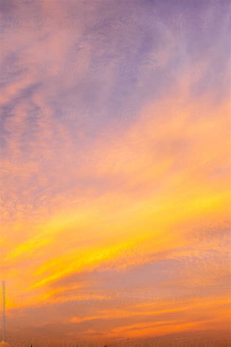 Sunset Sky Background Del Colaborador De Stocksy Alexander