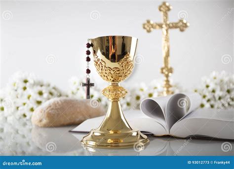 First Holy Communion Stock Image Image Of Eucharist 93012773