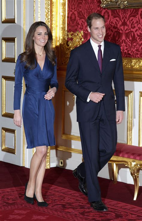 Kate Middletons Iconic Navy Blue Engagement Dress — Get The Look