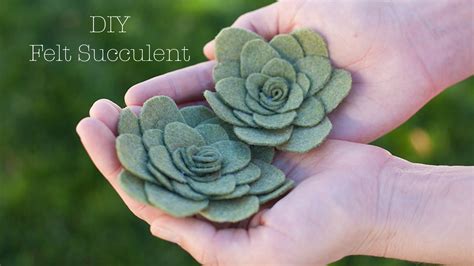 Awesome Diy Felt Flowers And Succulents Projects