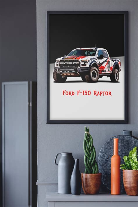 Ford F150 Raptor Car Poster T For Him Etsy